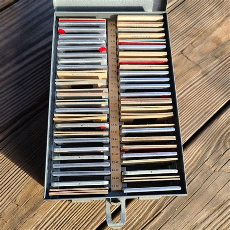 vintage metal slide box|675 results for vintage slides metal box .